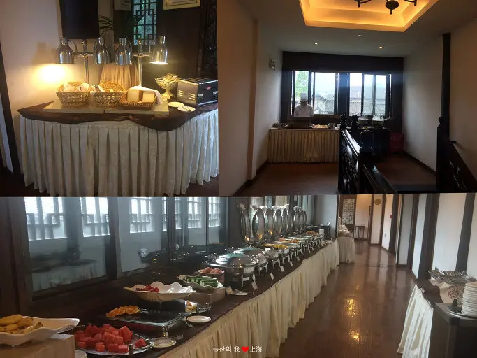 조식 뷔페 식당