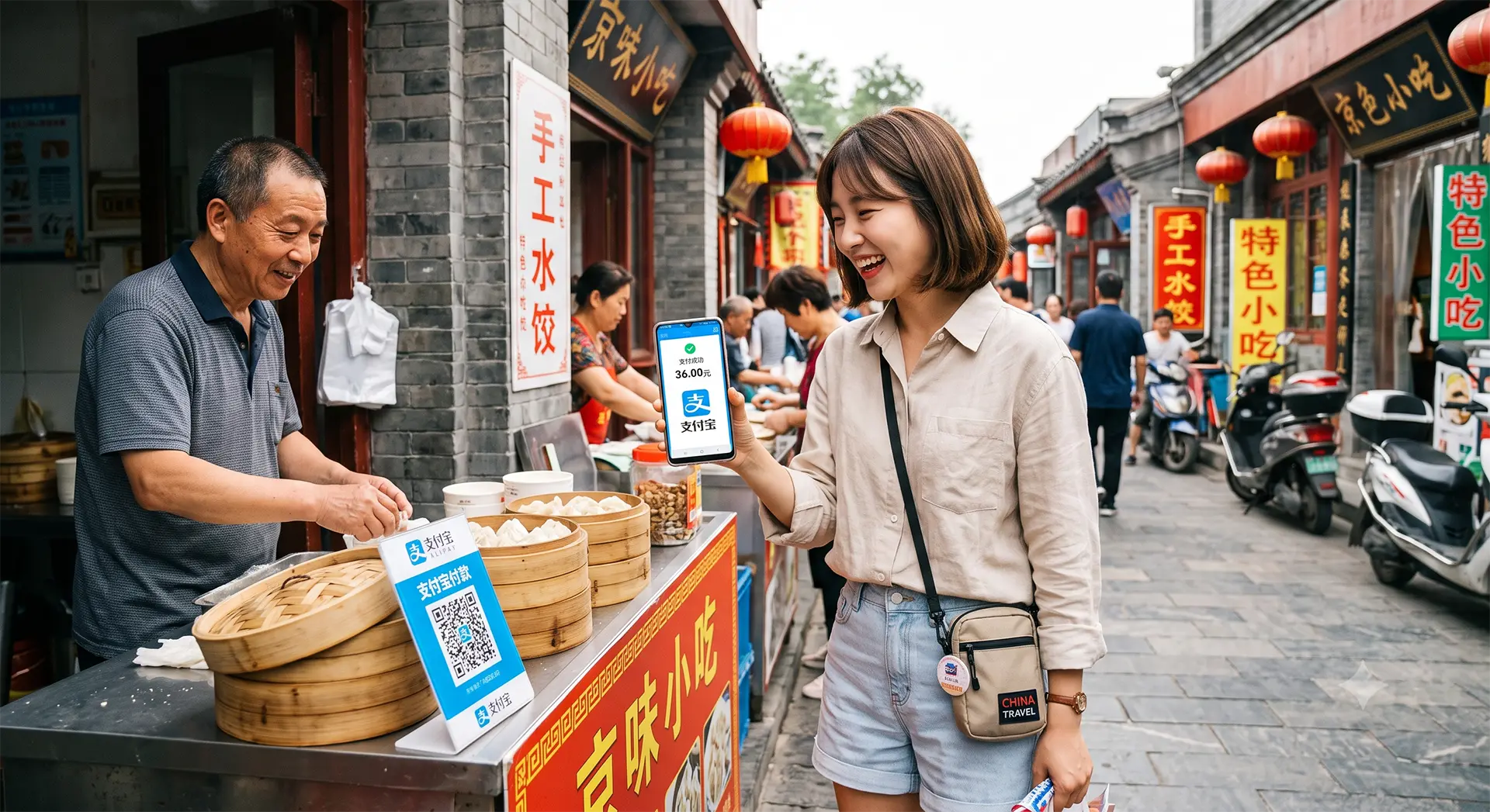 알리페이(Alipay) 모바일 결제 화면