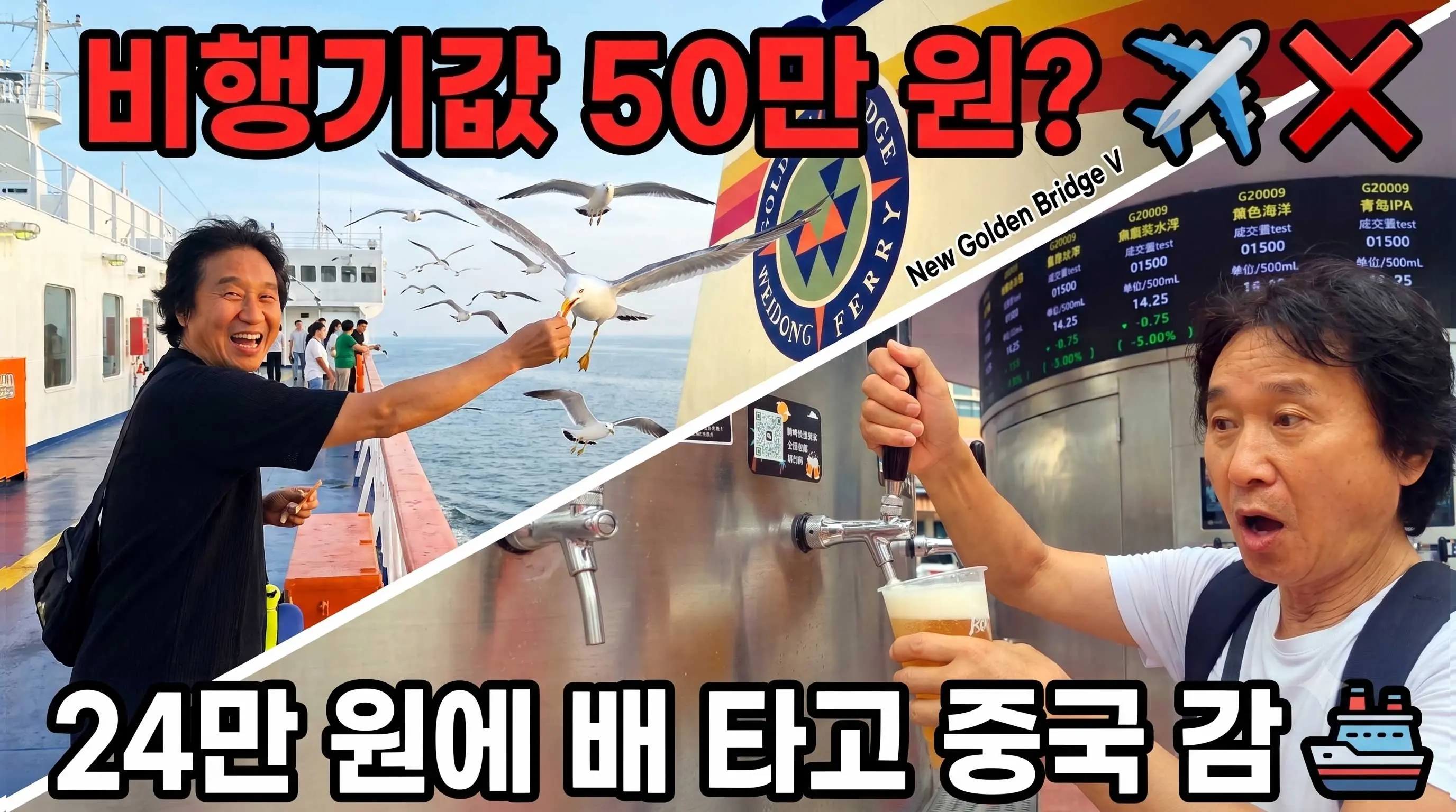 비행기 값 비쌀 때 꿀팁! 인천에서 웨이하이 배편으로 칭다오 가는 법 및 비용 총정리